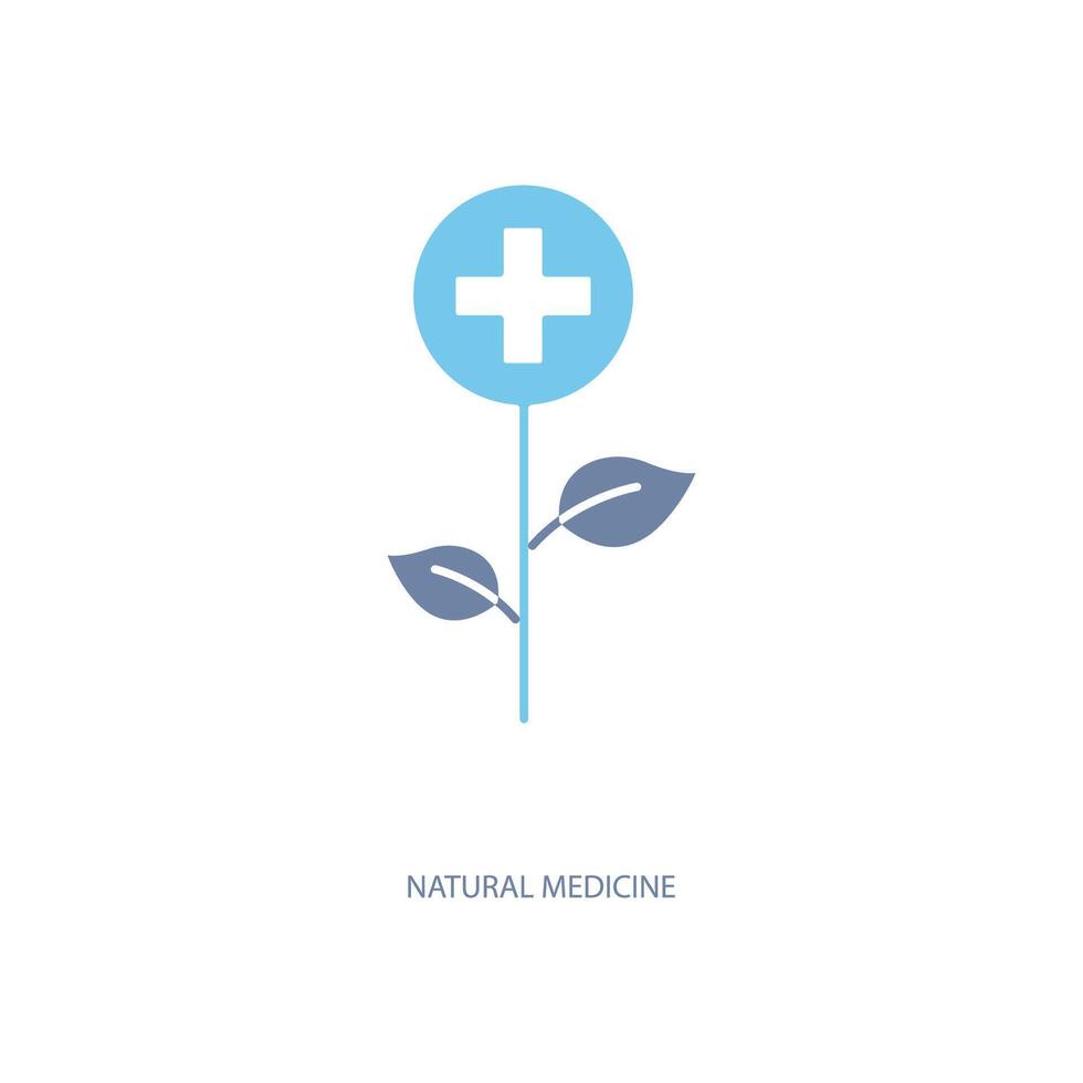 naturlig medicin begrepp linje ikon. enkel element illustration. naturlig medicin begrepp översikt symbol design. vektor