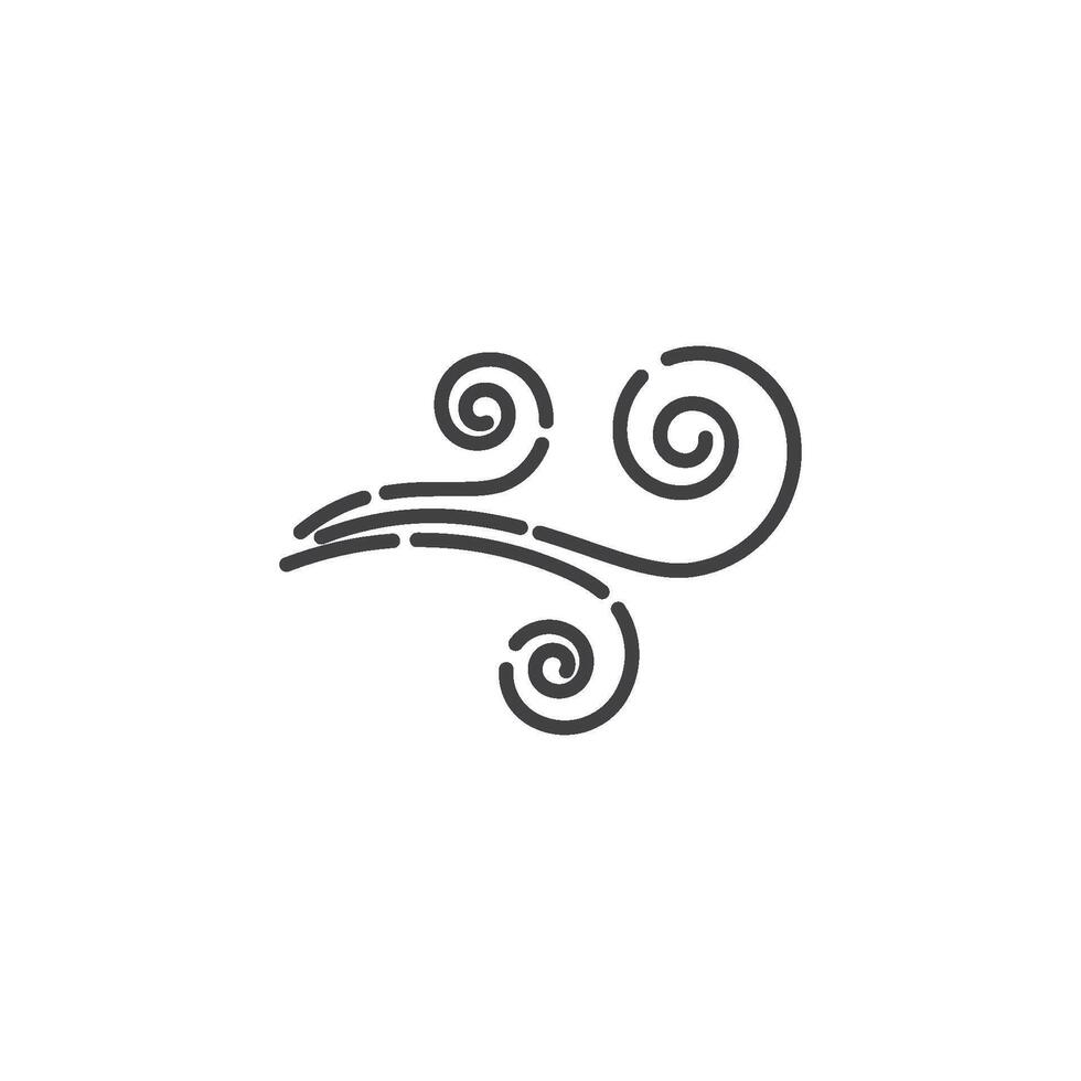 Wind Symbol Logo Design Vektor Vorlage