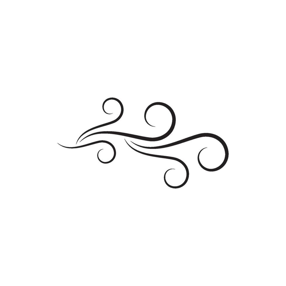 vind symbol logotyp design vektor mall