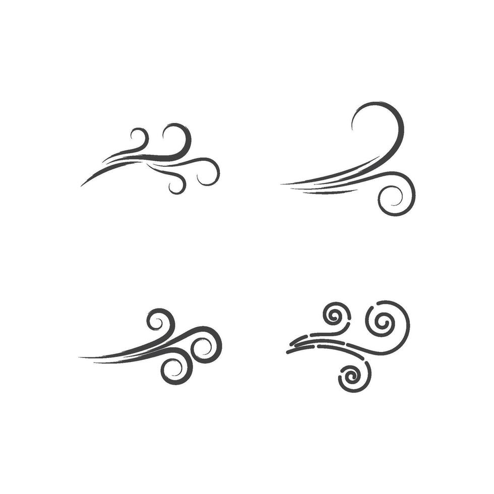 Wind Symbol Logo Design Vektor Vorlage