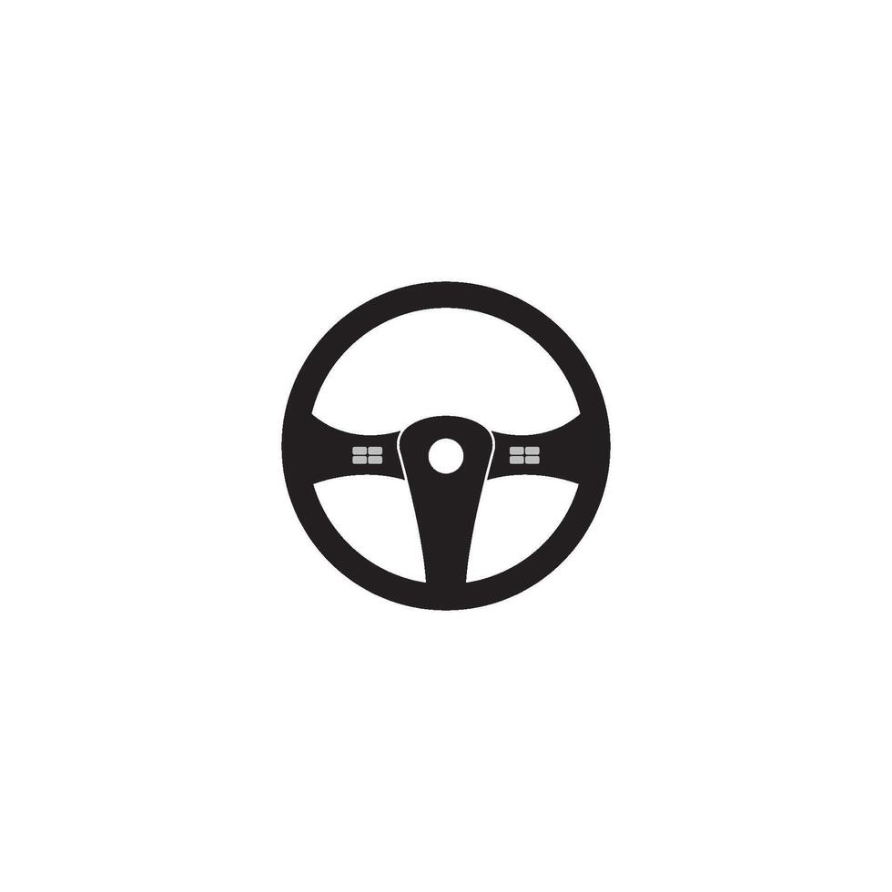 styrning hjul vektor illustration ikon logotyp mall