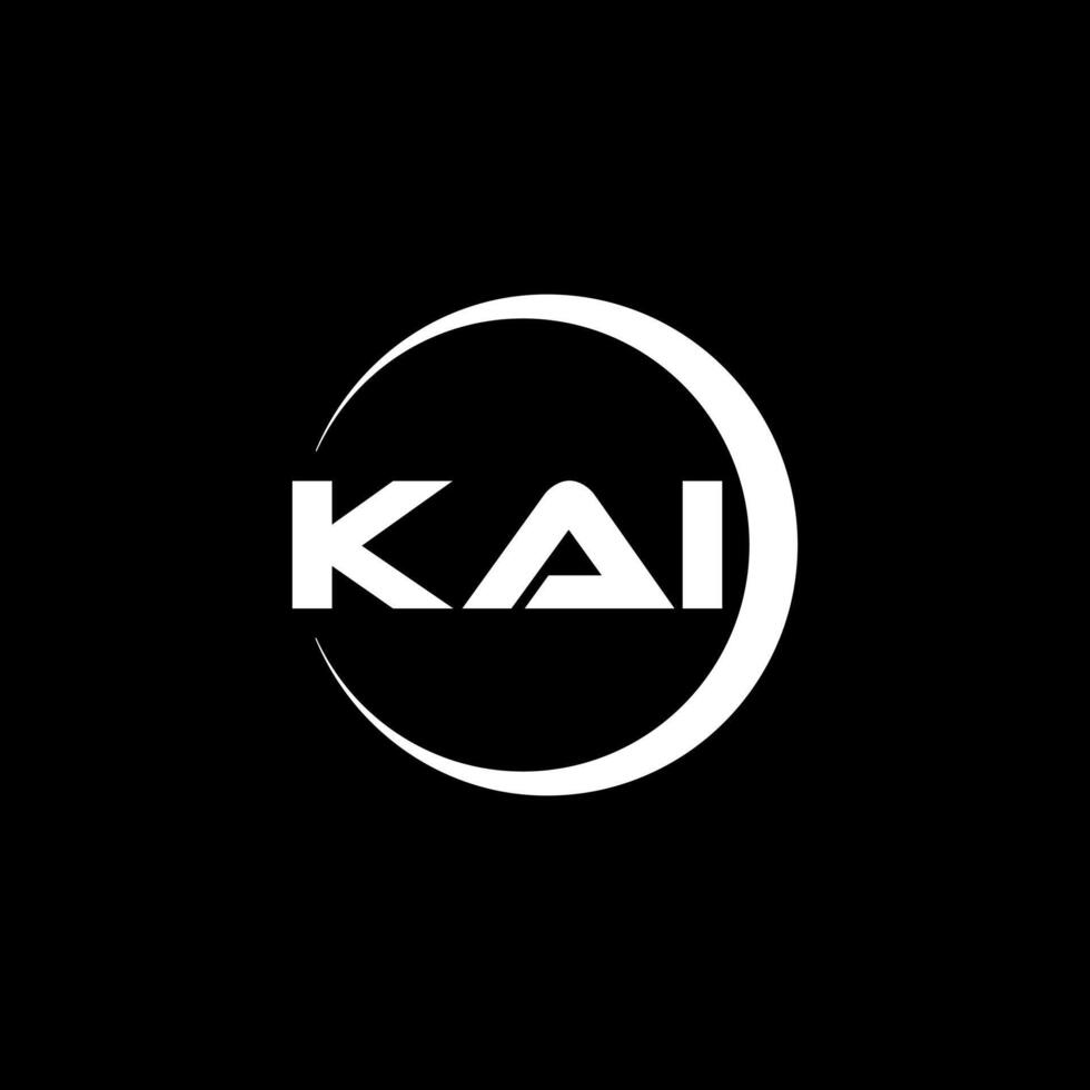 kai brev logotyp design, inspiration för en unik identitet. modern elegans och kreativ design. vattenmärke din Framgång med de slående detta logotyp. vektor