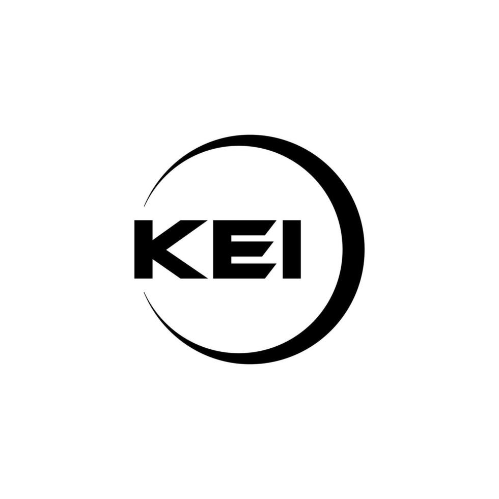 kei brev logotyp design, inspiration för en unik identitet. modern elegans och kreativ design. vattenmärke din Framgång med de slående detta logotyp. vektor