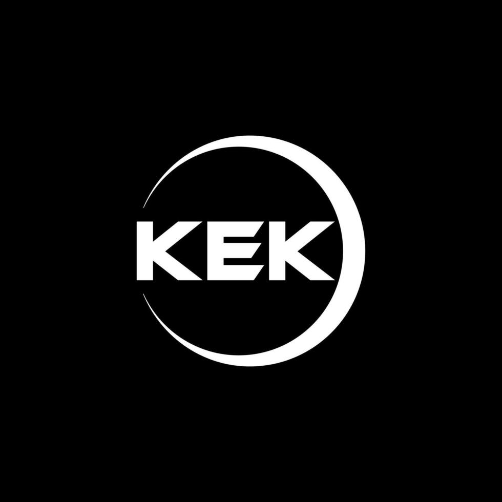 kek brev logotyp design, inspiration för en unik identitet. modern elegans och kreativ design. vattenmärke din Framgång med de slående detta logotyp. vektor