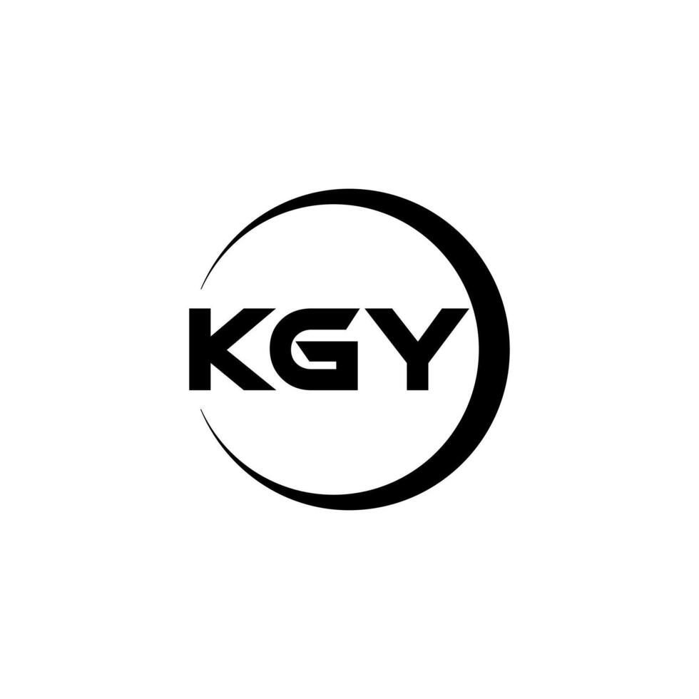 kgy brev logotyp design, inspiration för en unik identitet. modern elegans och kreativ design. vattenmärke din Framgång med de slående detta logotyp. vektor