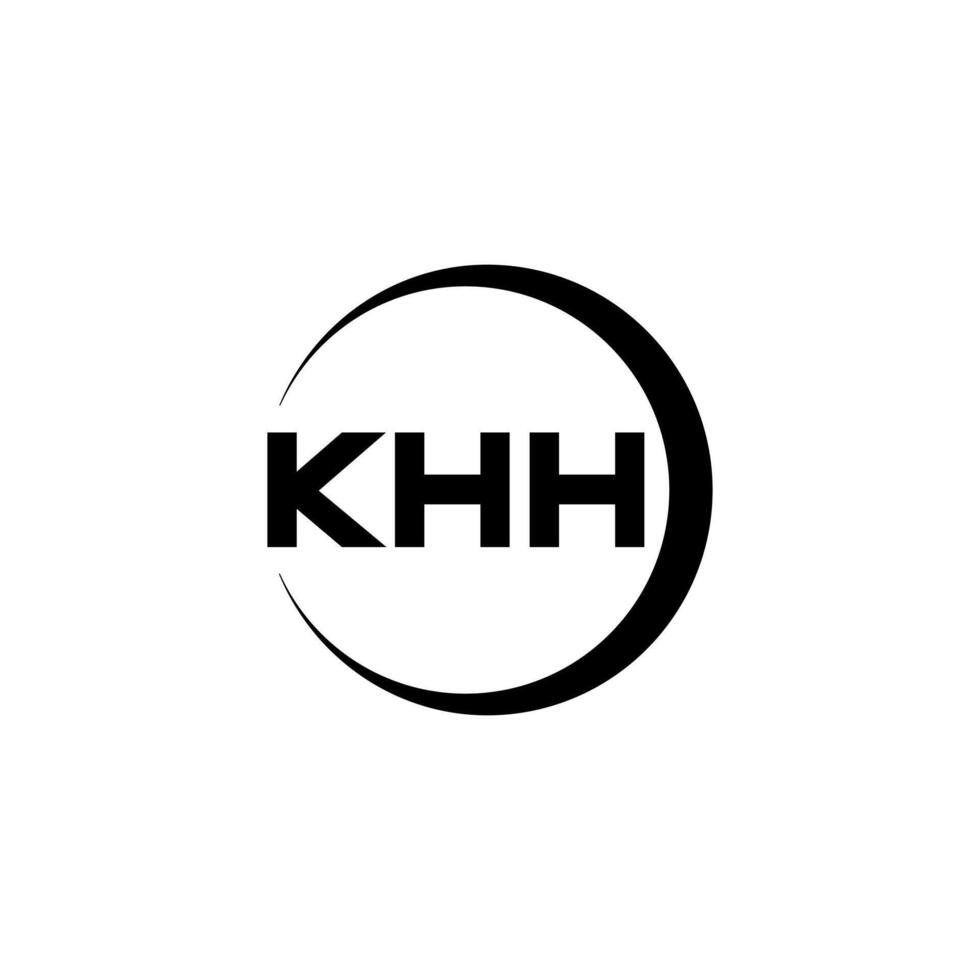 khh Brief Logo Design, Inspiration zum ein einzigartig Identität. modern Eleganz und kreativ Design. Wasserzeichen Ihre Erfolg mit das auffällig diese Logo. vektor