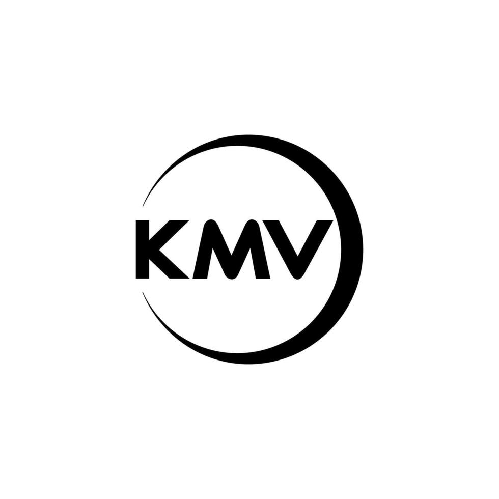 kmv Brief Logo Design, Inspiration zum ein einzigartig Identität. modern Eleganz und kreativ Design. Wasserzeichen Ihre Erfolg mit das auffällig diese Logo. vektor