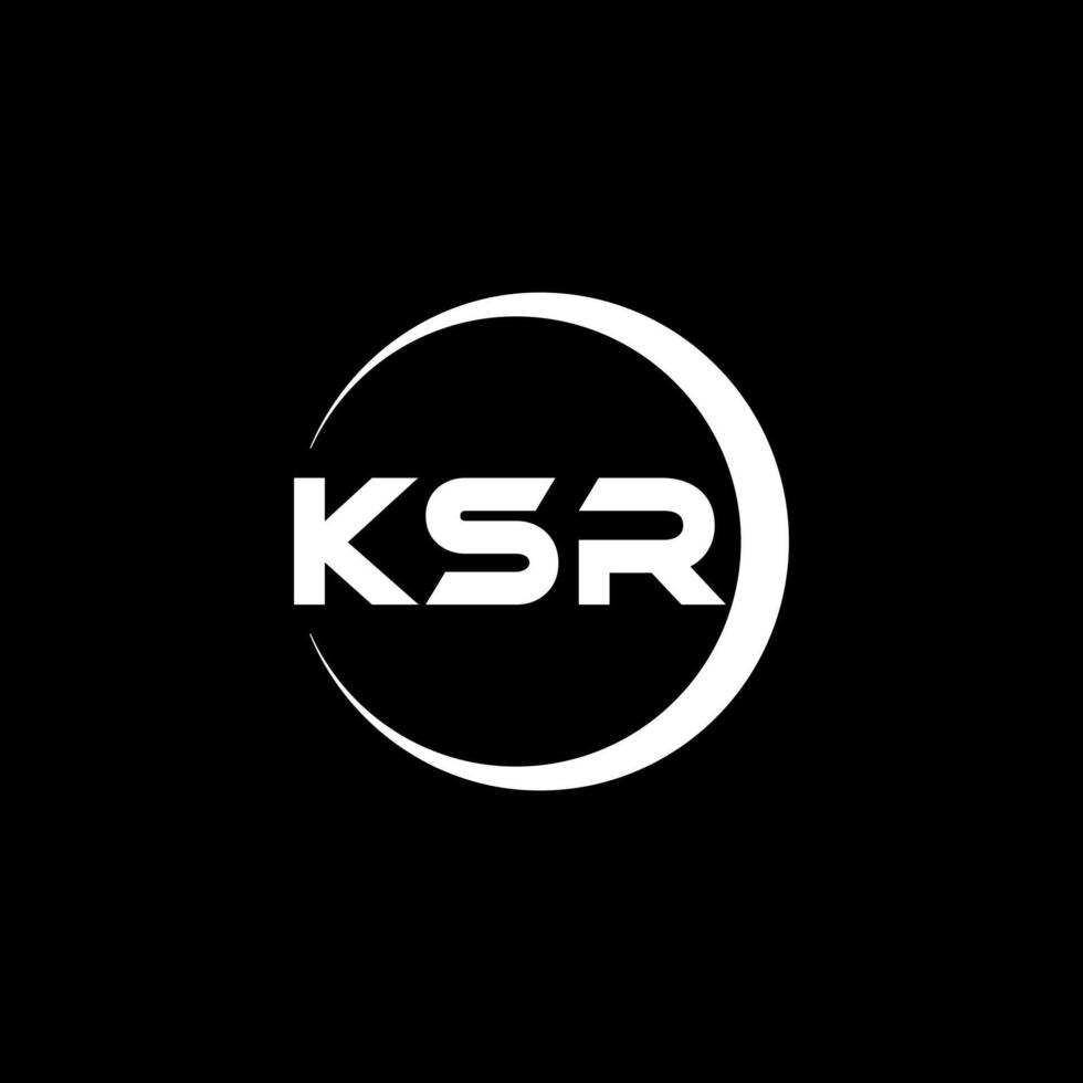 ksr brev logotyp design, inspiration för en unik identitet. modern elegans och kreativ design. vattenmärke din Framgång med de slående detta logotyp. vektor