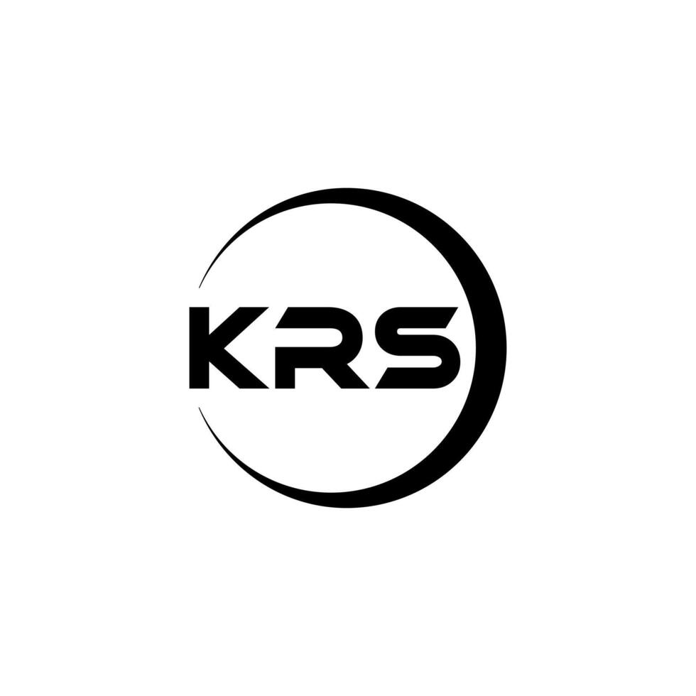 krs brev logotyp design, inspiration för en unik identitet. modern elegans och kreativ design. vattenmärke din Framgång med de slående detta logotyp. vektor