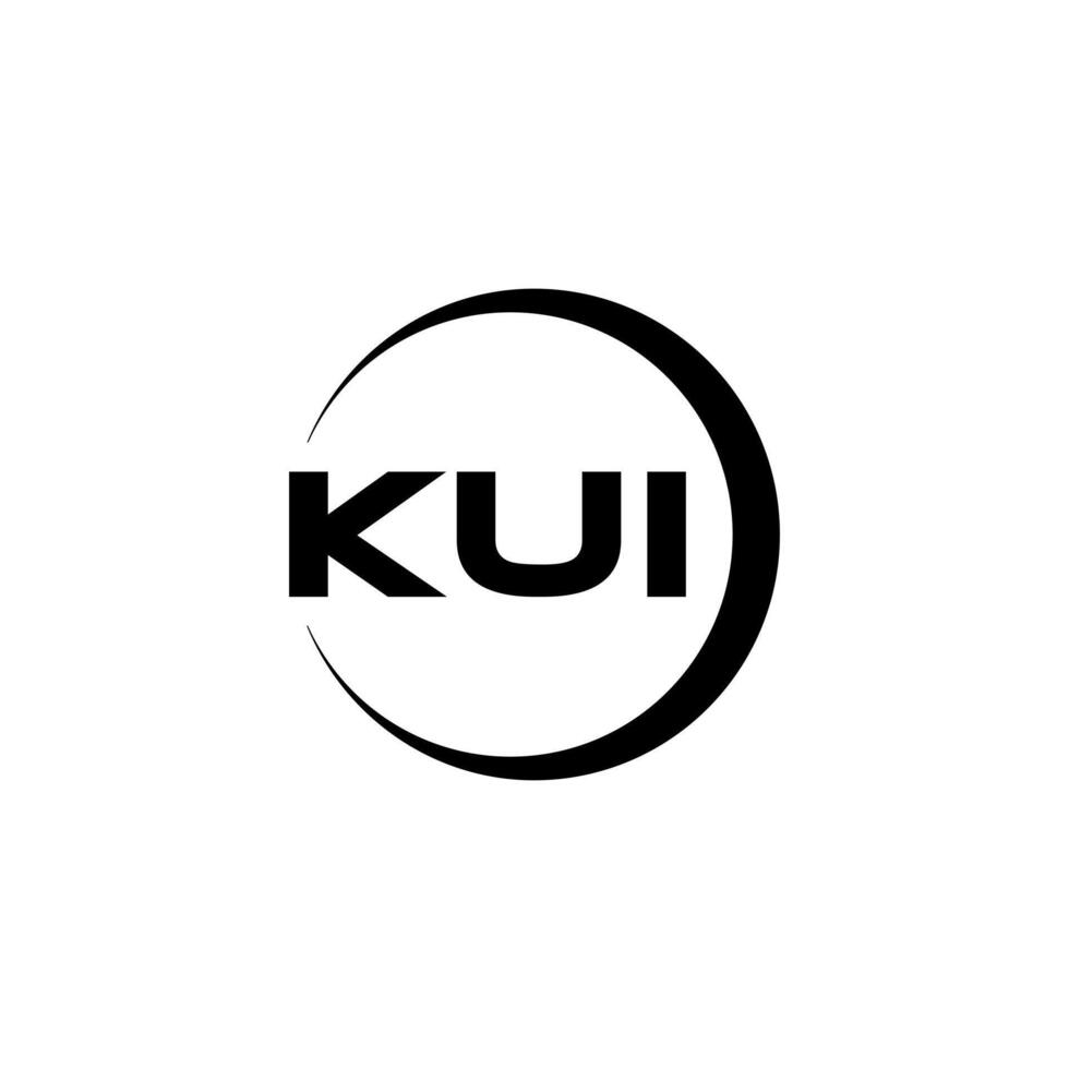 kui brev logotyp design, inspiration för en unik identitet. modern elegans och kreativ design. vattenmärke din Framgång med de slående detta logotyp. vektor