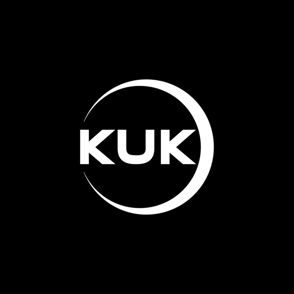 kuk brev logotyp design, inspiration för en unik identitet. modern elegans och kreativ design. vattenmärke din Framgång med de slående detta logotyp. vektor