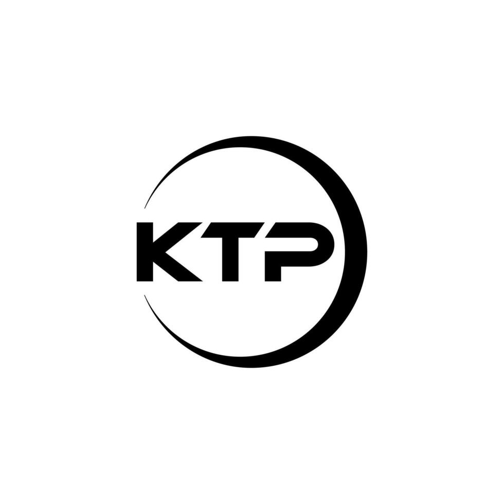 ktp Brief Logo Design, Inspiration zum ein einzigartig Identität. modern Eleganz und kreativ Design. Wasserzeichen Ihre Erfolg mit das auffällig diese Logo. vektor