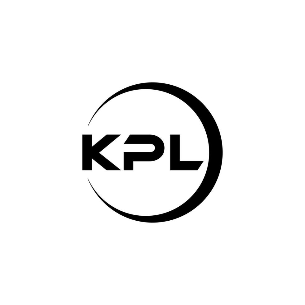 kpl brev logotyp design, inspiration för en unik identitet. modern elegans och kreativ design. vattenmärke din Framgång med de slående detta logotyp. vektor