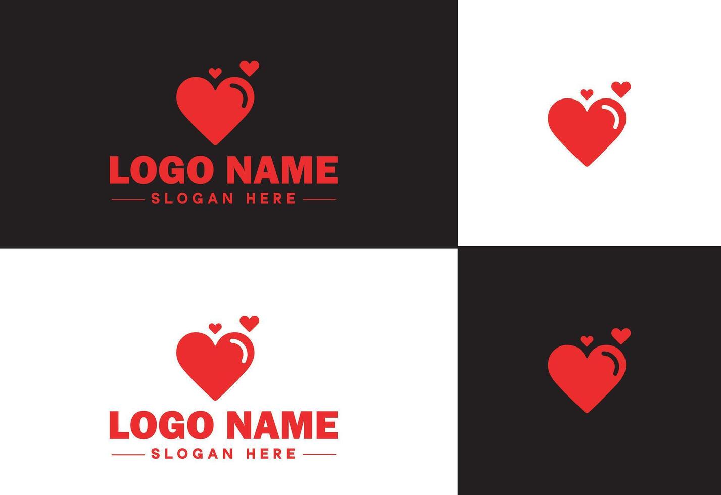 hjärta logotyp valentines dag vektor konst ikon grafik för hälsa ikon hjärta logotyp mall