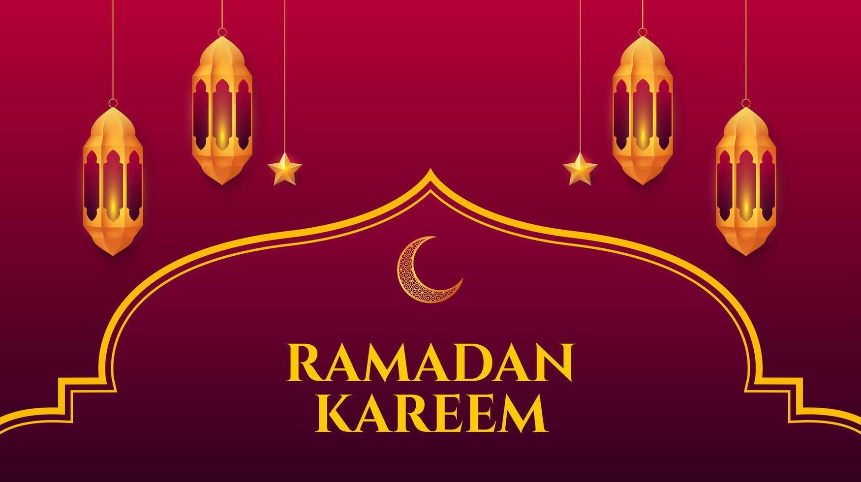 Ramadan karem. Ramadan islamisch Design Vorlage. Banner, Poster, Gruß Karte. Vektor Illustration.