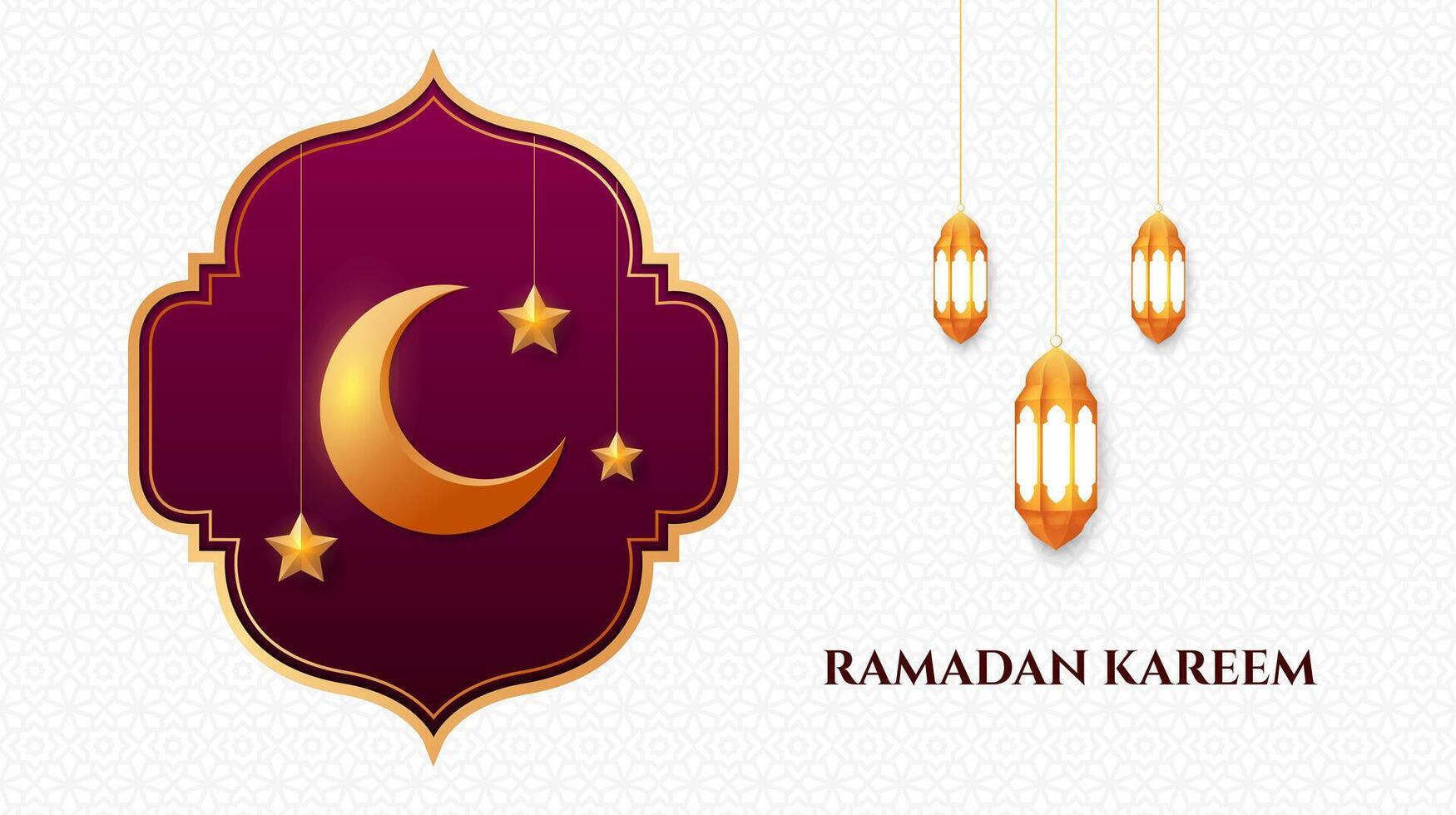 Ramadan kareem islamisch Hintergrund Design. Illustration Vektor