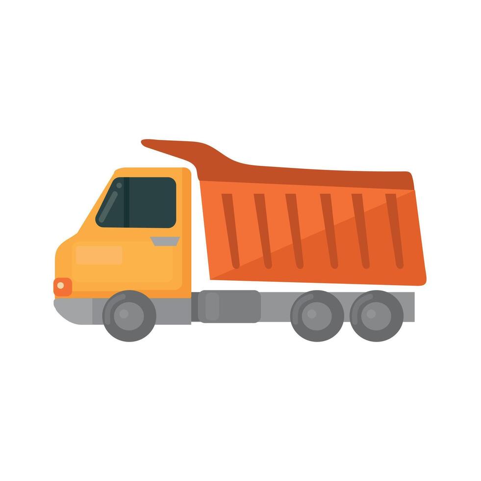 dumpa lastbil ikon ClipArt avatar logotyp isolerat vektor illustration