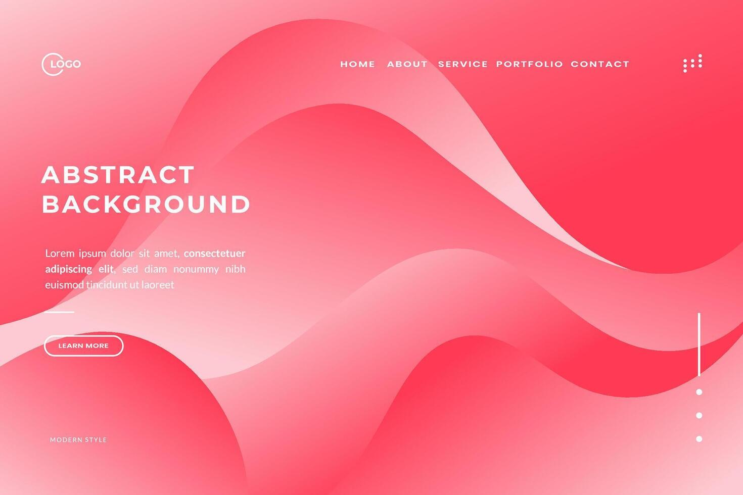 sofistikerad rosa abstrakt vågor bakgrund för webb och reklam, en minimalistisk Rör för modern mönster vektor