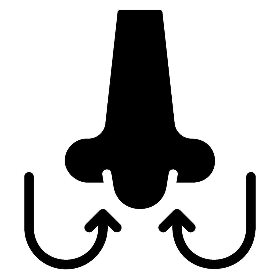 Atmung Glyphe Symbol vektor