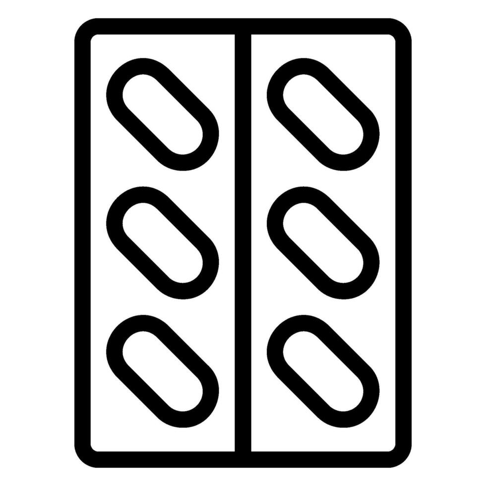 Vitamin Linie Symbol vektor