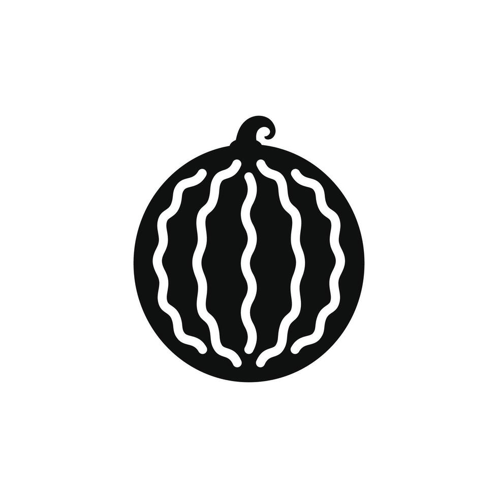 Melone Symbol isoliert auf Weiß Hintergrund vektor