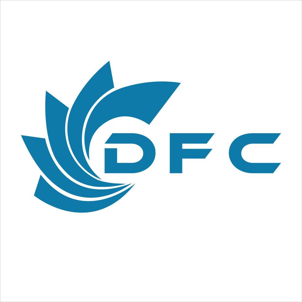 dfc brev design. dfc brev teknologi logotyp design på en vit bakgrund. vektor