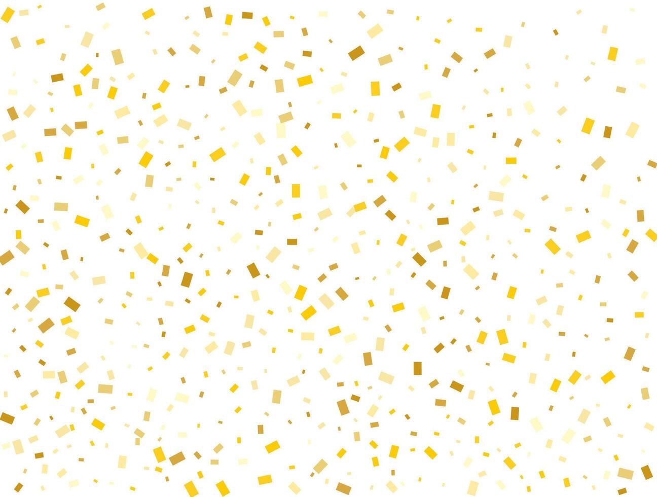 Weihnachten golden Rechtecke Konfetti Hintergrund. Vektor Illustration