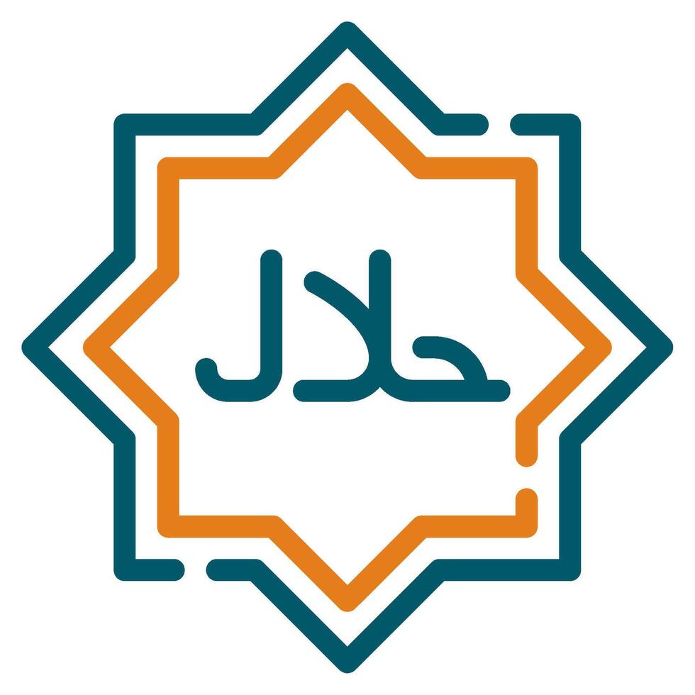 halal ikon ramadan, för infografik, webb, app, etc vektor