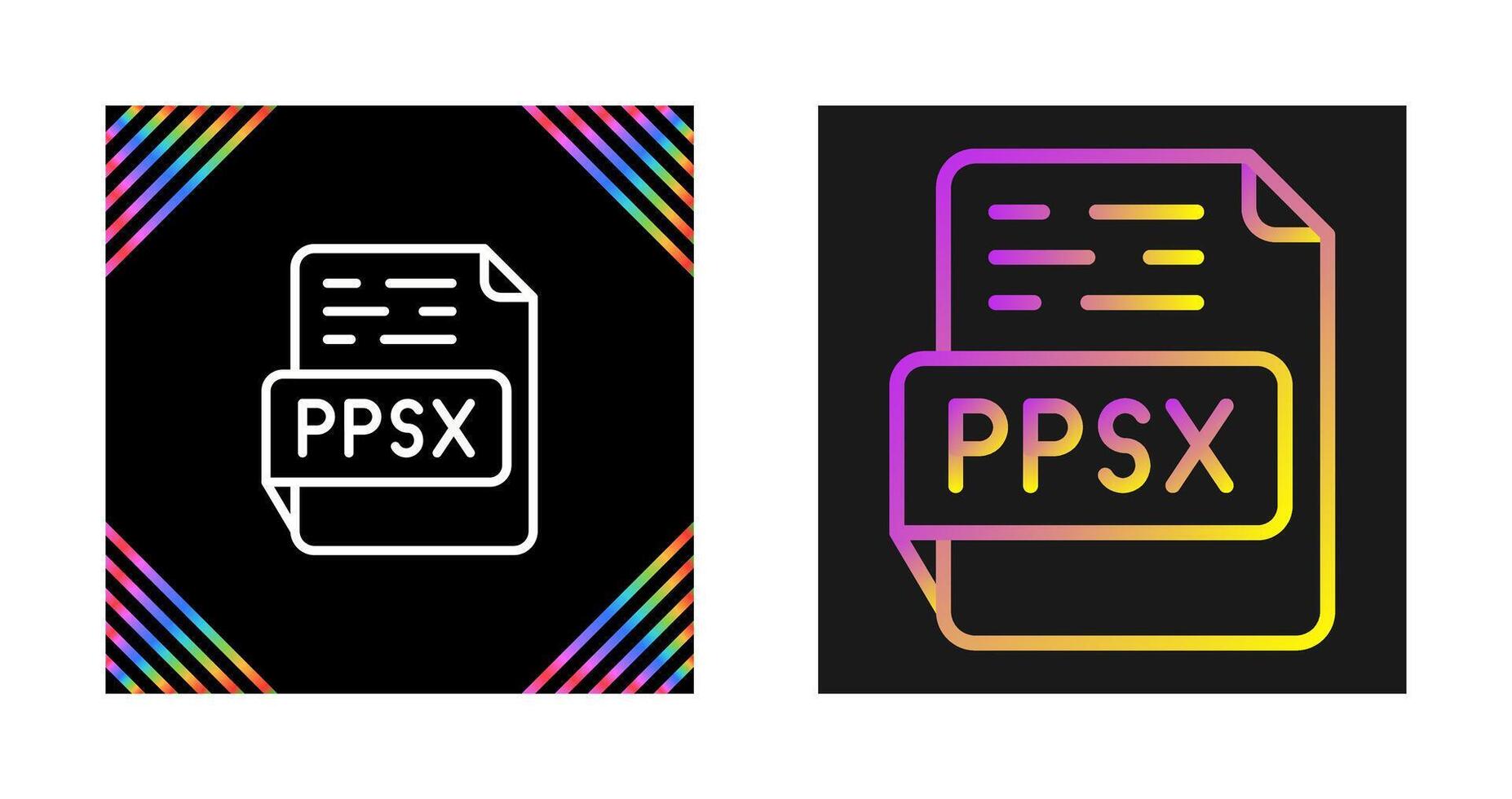 ppsx vektor ikon