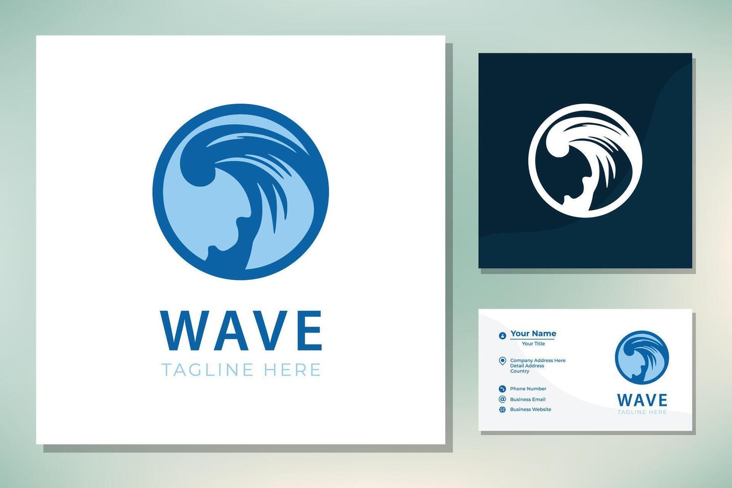 modern Kreis Welle Symbol Logo Design Inspiration vektor