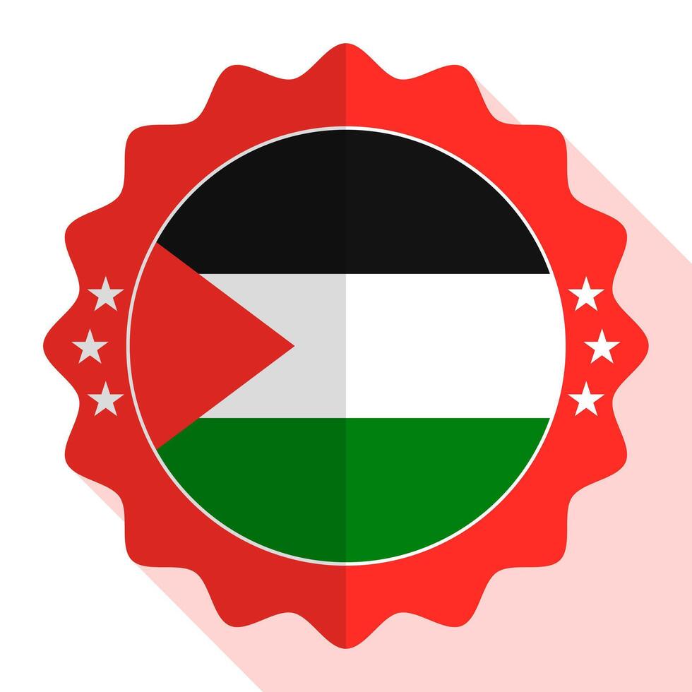 palestina kvalitet emblem, märka, tecken, knapp. vektor illustration.