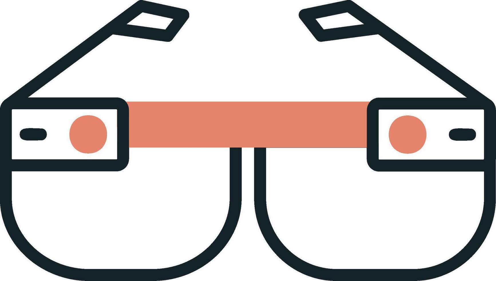 Smart-Brille-Vektor-Symbol vektor