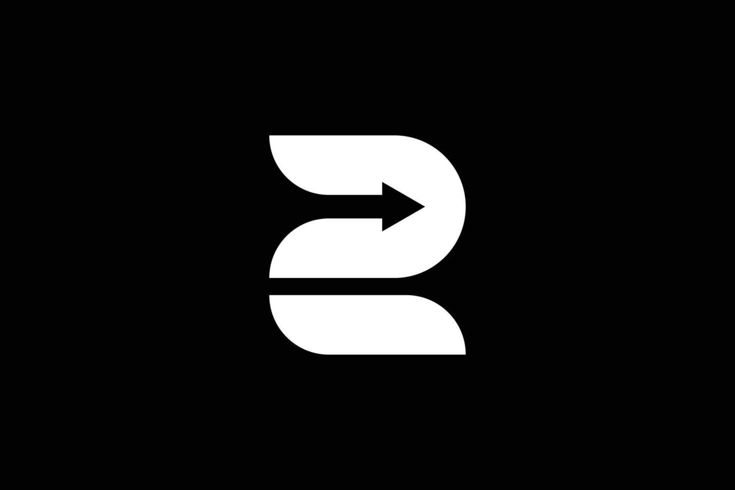 brev z pil logotyp design mall vektor