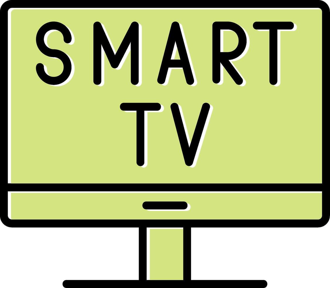 Smart-TV-Vektorsymbol vektor