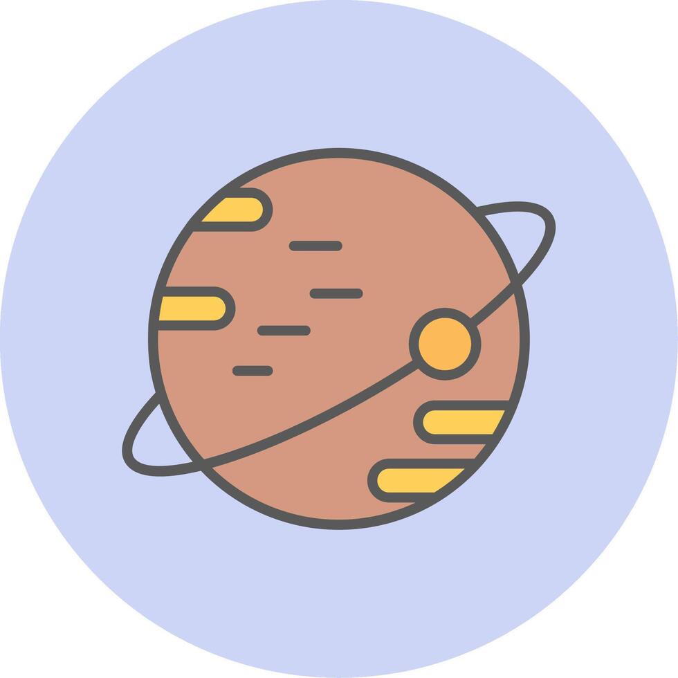 Planet-Vektor-Symbol vektor