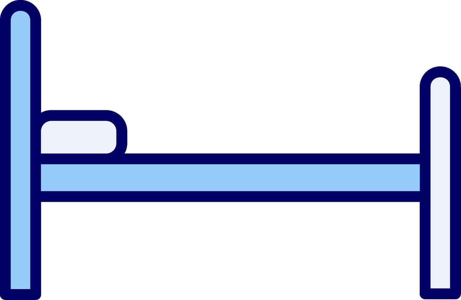 Vektorsymbol für Krankenhausbetten vektor