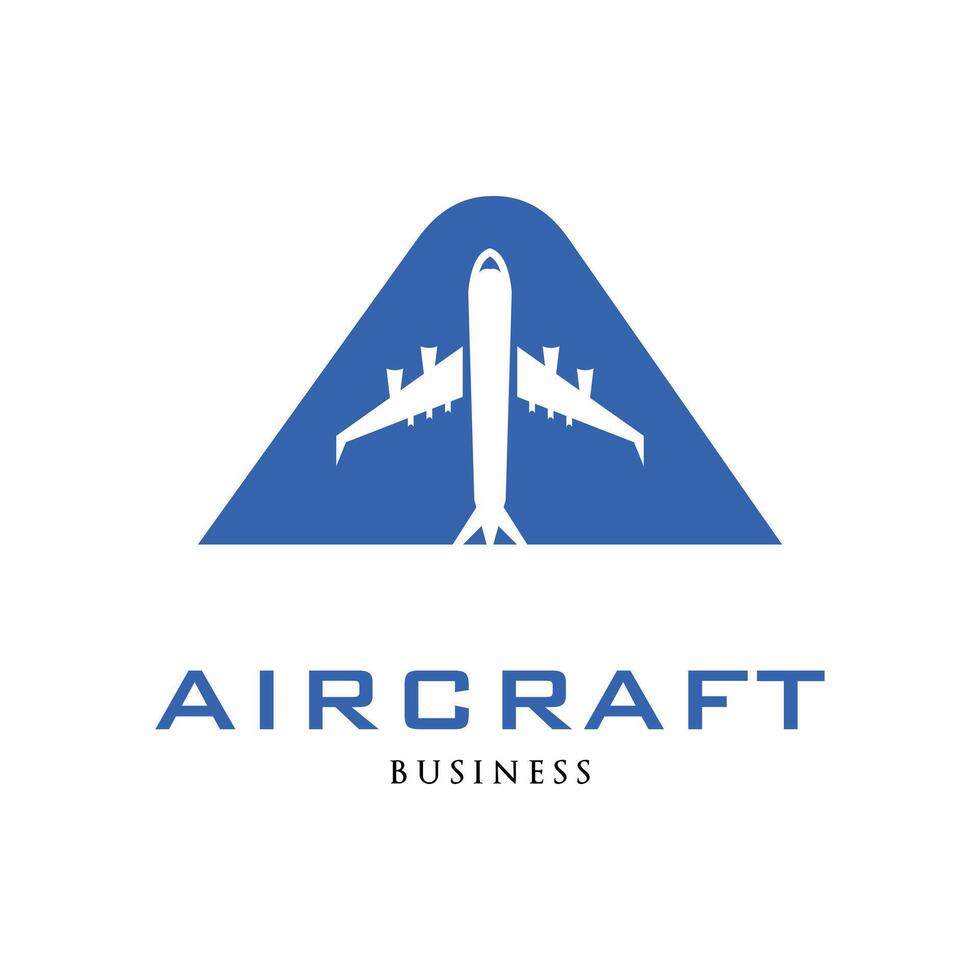 Initiale Brief ein Flugzeug oder Flugzeug Symbol Logo Design Vorlage vektor