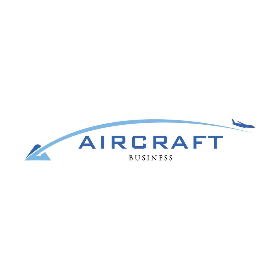 Initiale Brief ein Flugzeug oder Flugzeug Symbol Logo Design Vorlage vektor