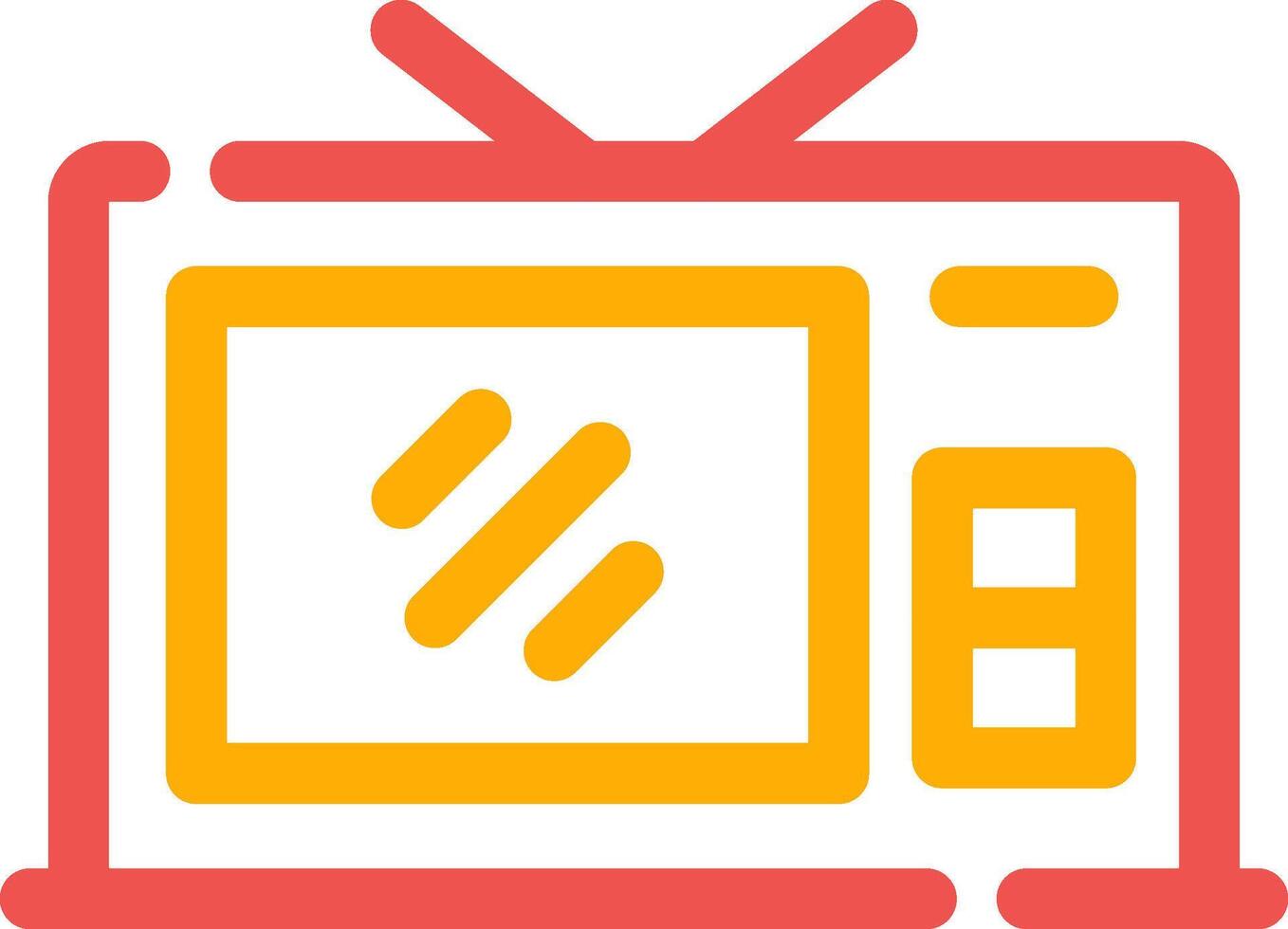 TV-kreatives Icon-Design vektor