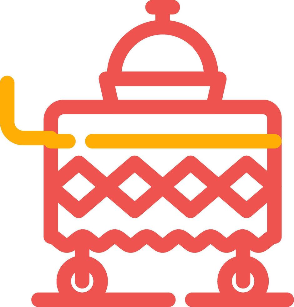 Food Cart kreatives Icon-Design vektor