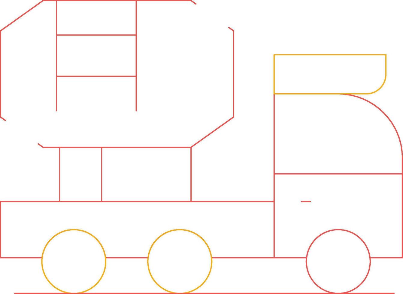 Rührgerät LKW kreativ Symbol Design vektor