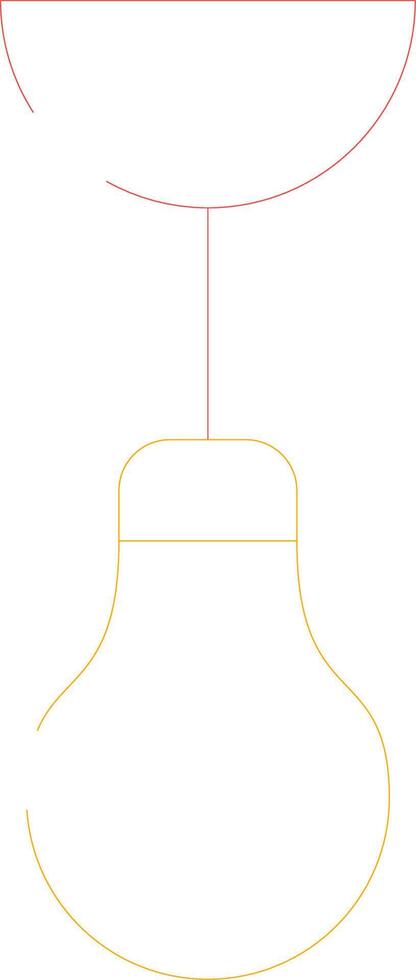 kreatives Icon-Design der Deckenlampe vektor