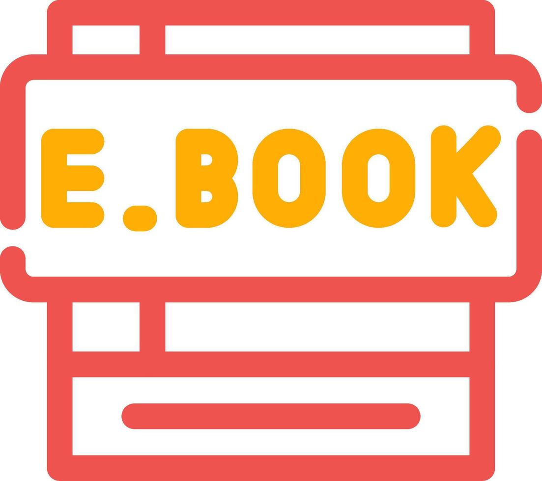 e-böcker kreativ ikon design vektor