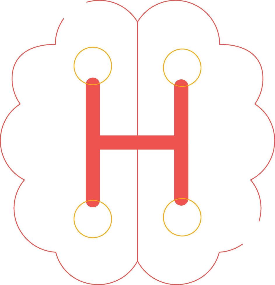 Humanoid Roboter kreativ Symbol Design vektor