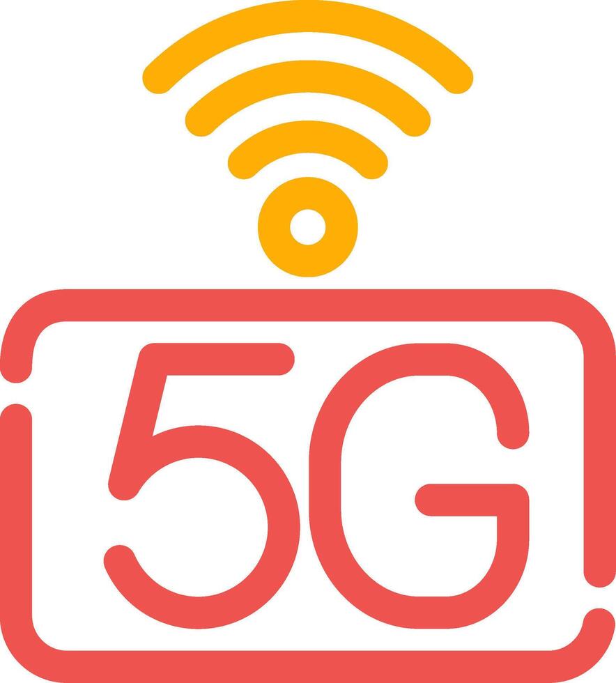 5g Netzwerk kreativ Symbol Design vektor