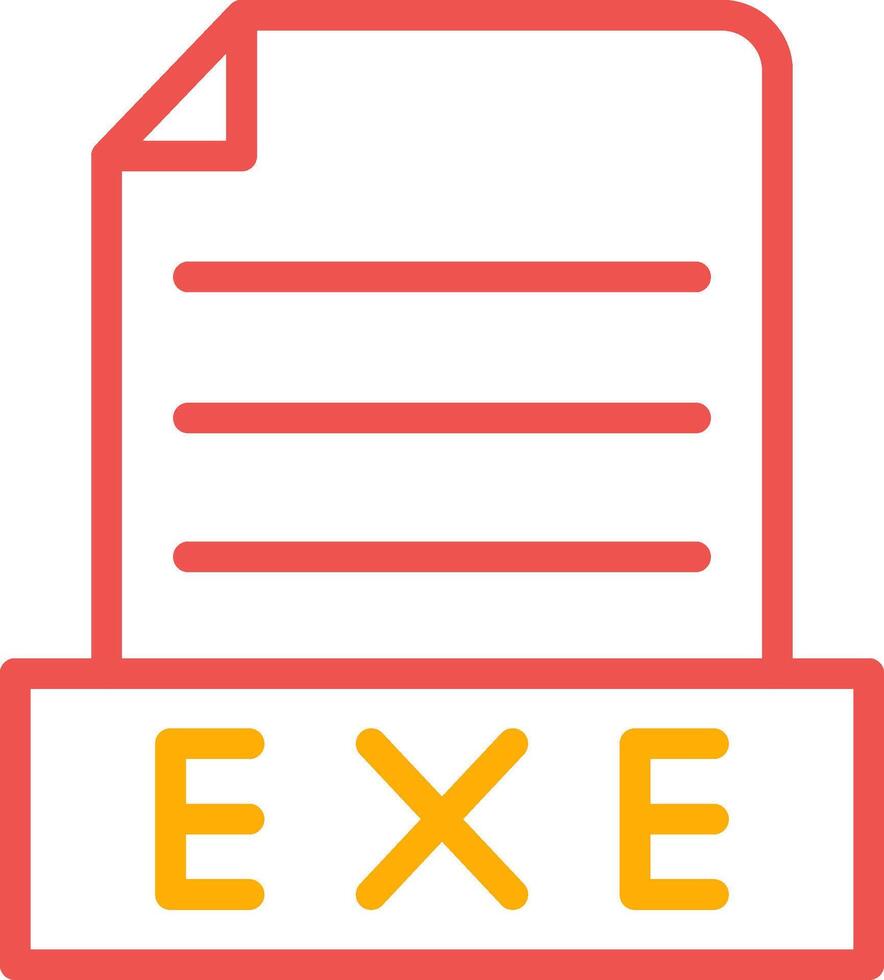 exe kreativ Symbol Design vektor