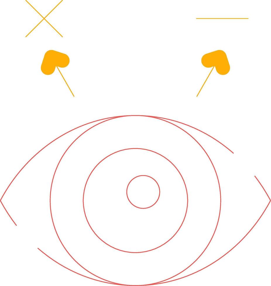 Stereo Vision kreativ Symbol Design vektor