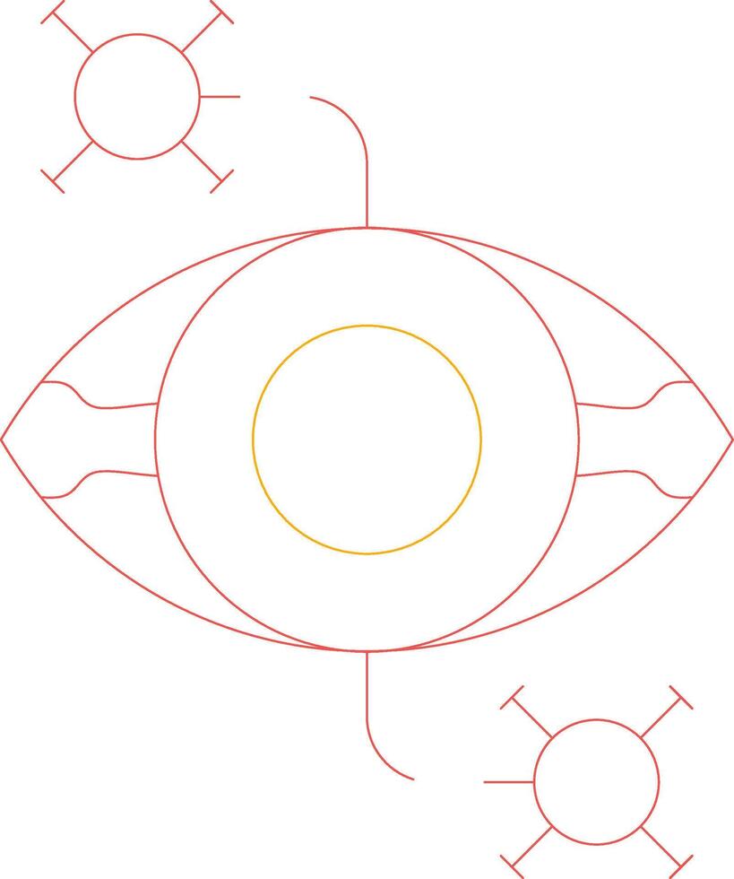 öga sjukdom kreativ ikon design vektor