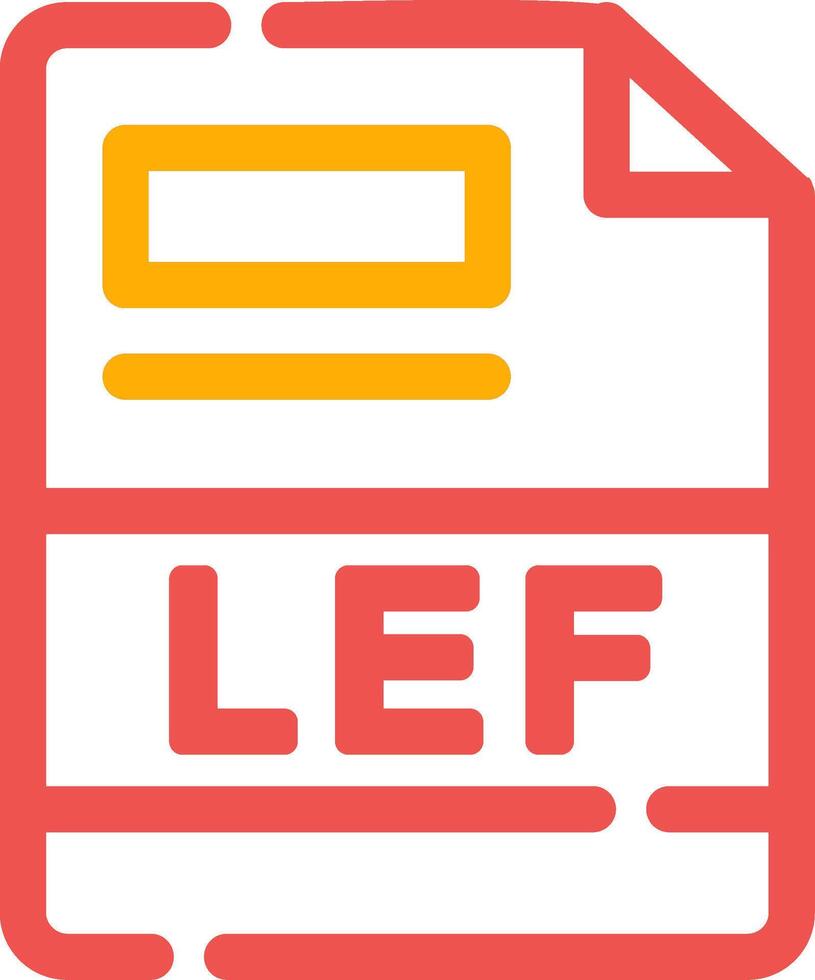 lef kreativ Symbol Design vektor