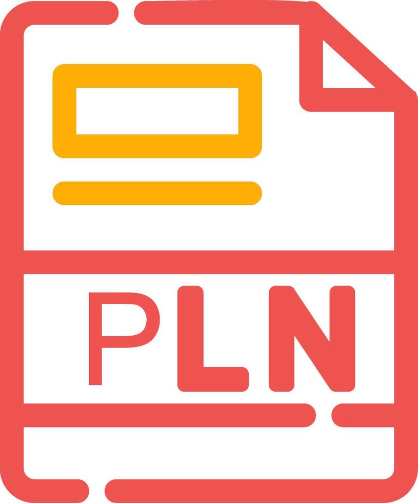 pln kreativ ikon design vektor